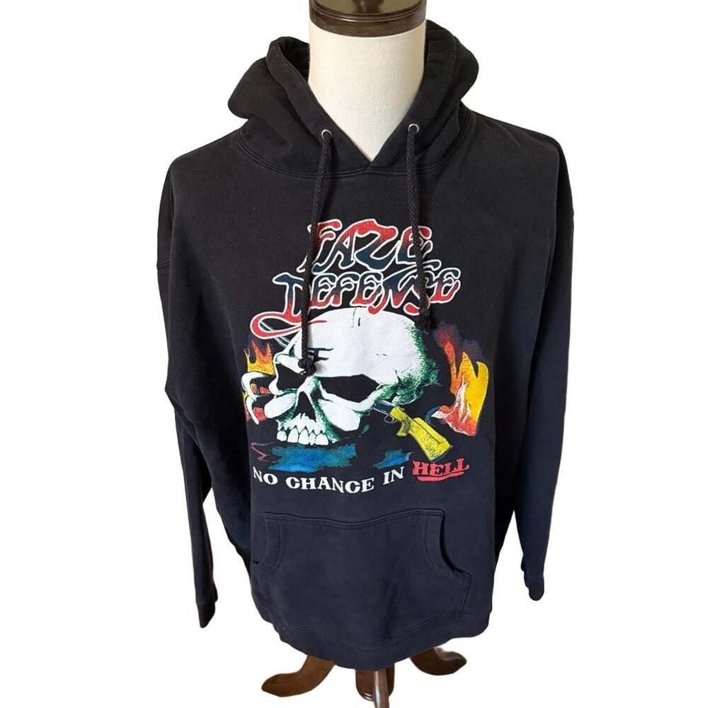 FaZe Clan No Chance In Hell Black Skull Hoodie 2XL
